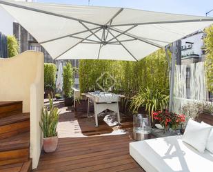 Terrace of Attic for sale in  Barcelona Capital  with Air Conditioner, Private garden and Parquet flooring