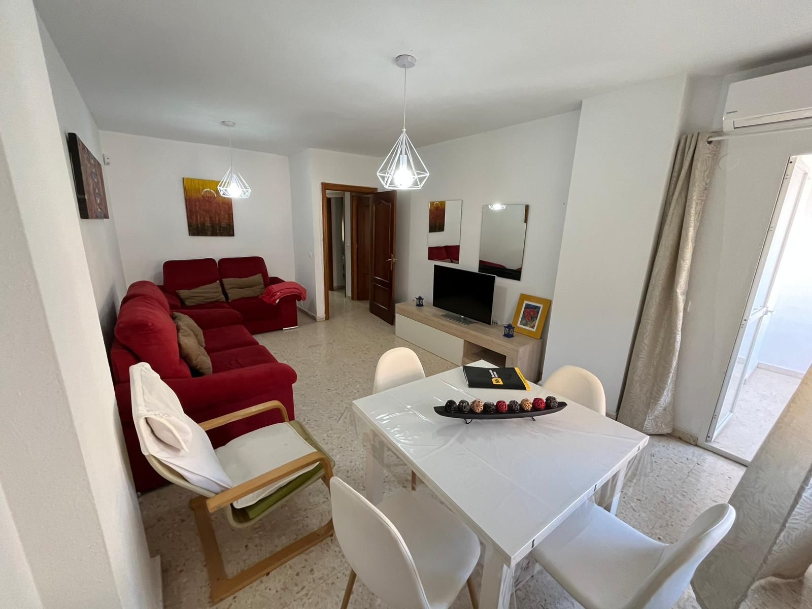 Living room of Flat for sale in Málaga Capital  with Air Conditioner and Terrace