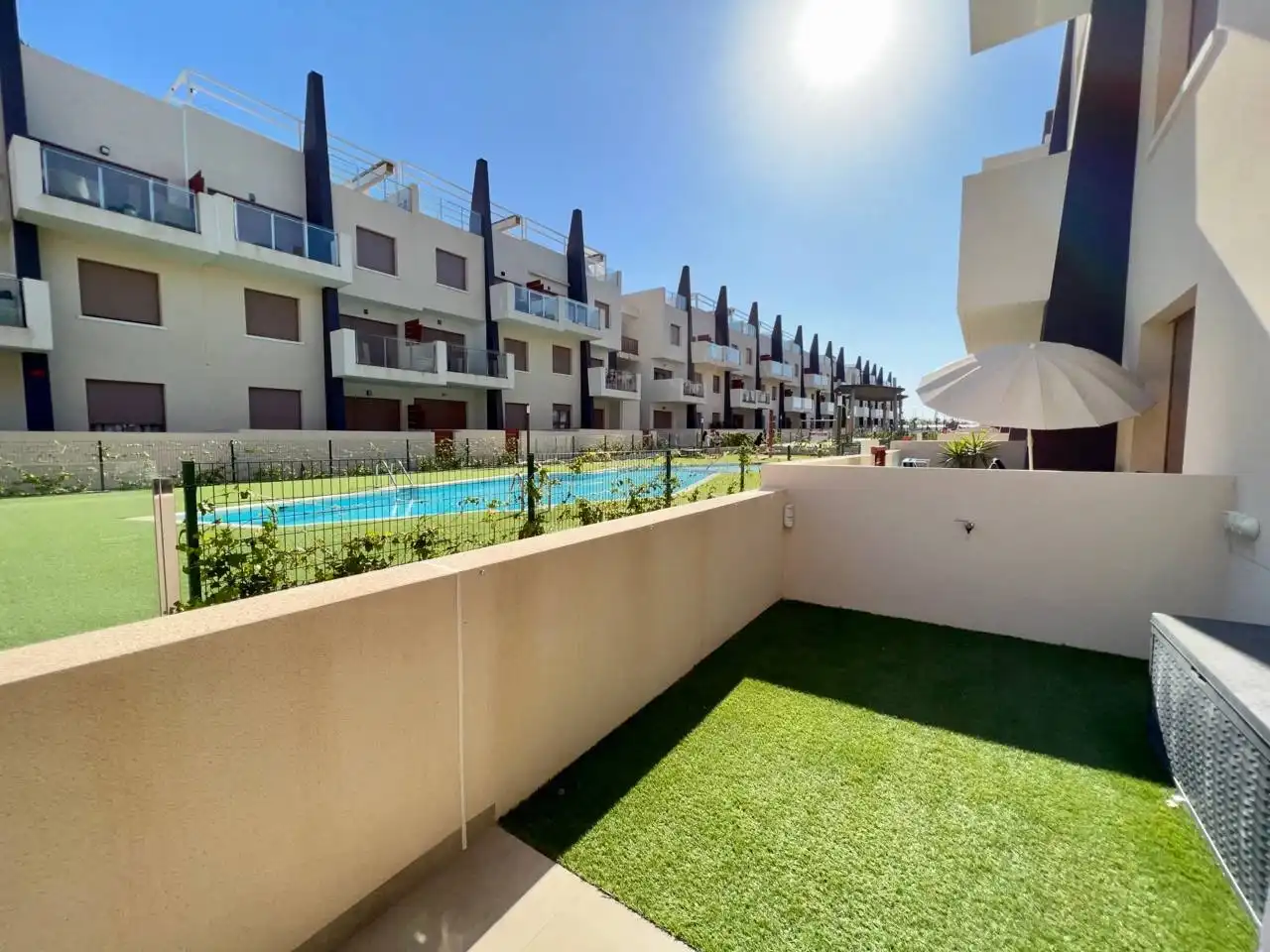 Terrace of Ground floor for rent in Pilar de la Horadada  with Air Conditioner, Heating and Private garden