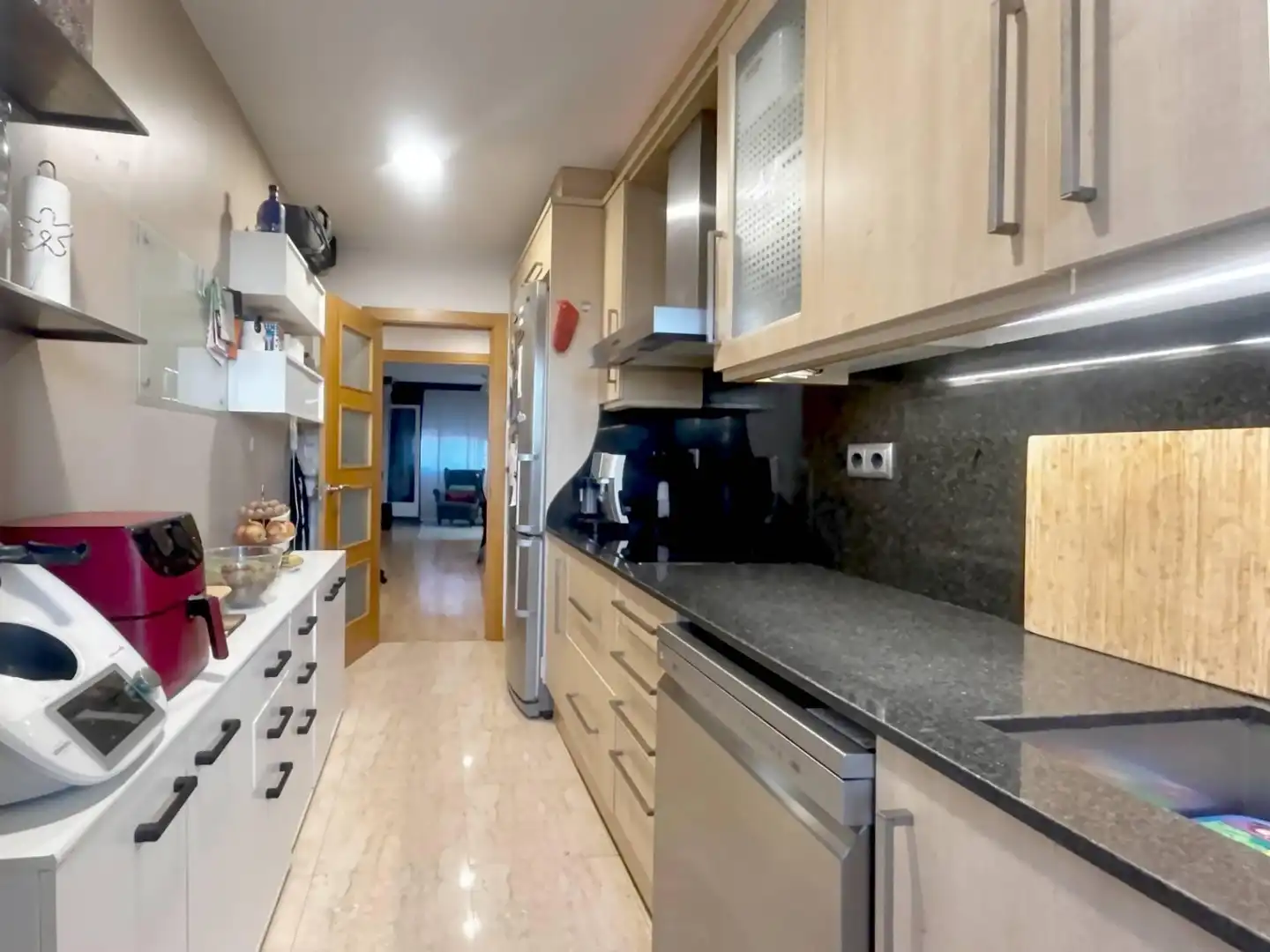 Küche von Wohnung zum Verkauf in Lleida mit Klimaanlage, Heizung und Parkett