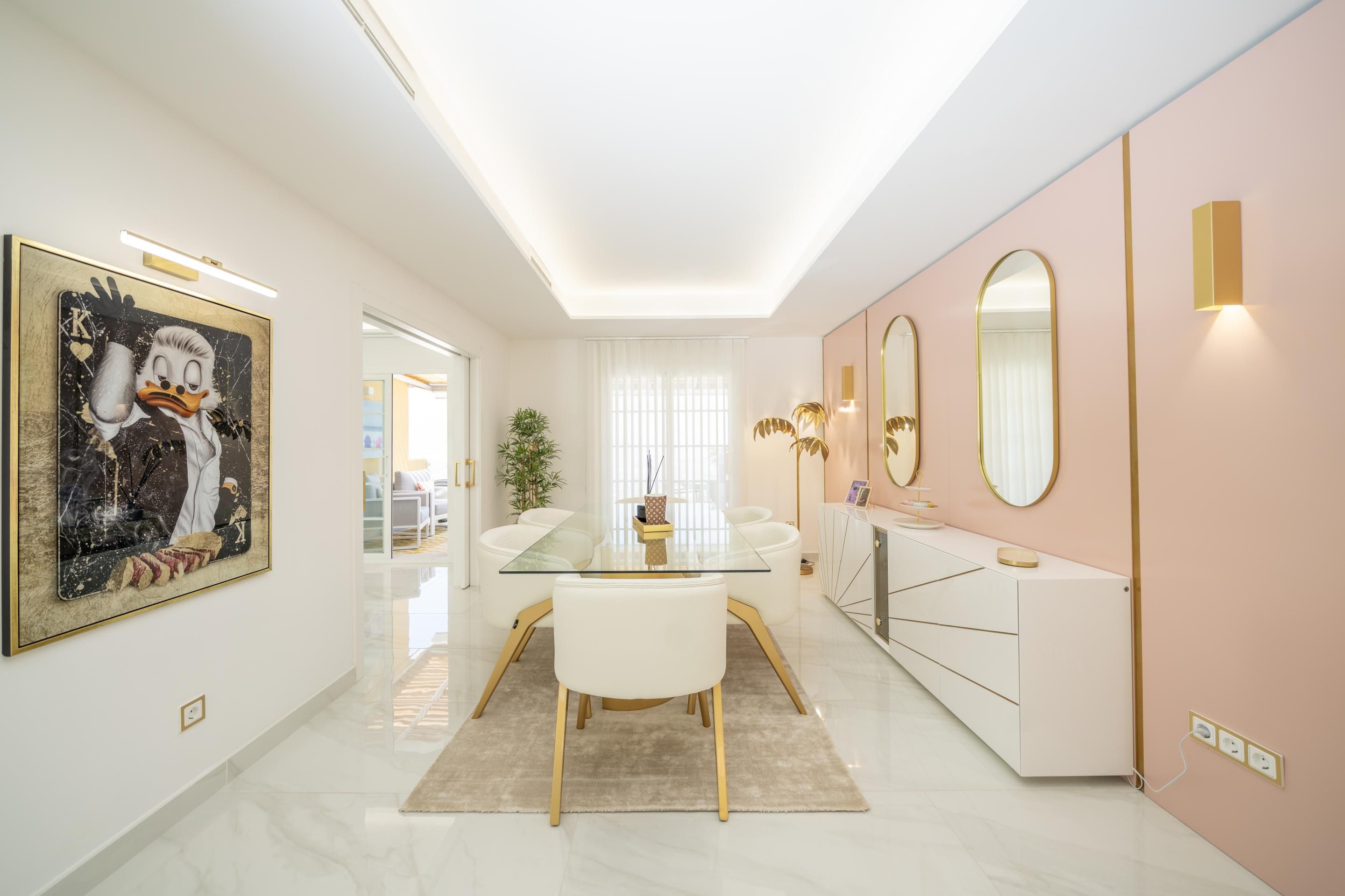 Dining room of Single-family semi-detached for sale in Ojén  with Terrace, Furnished and Community pool