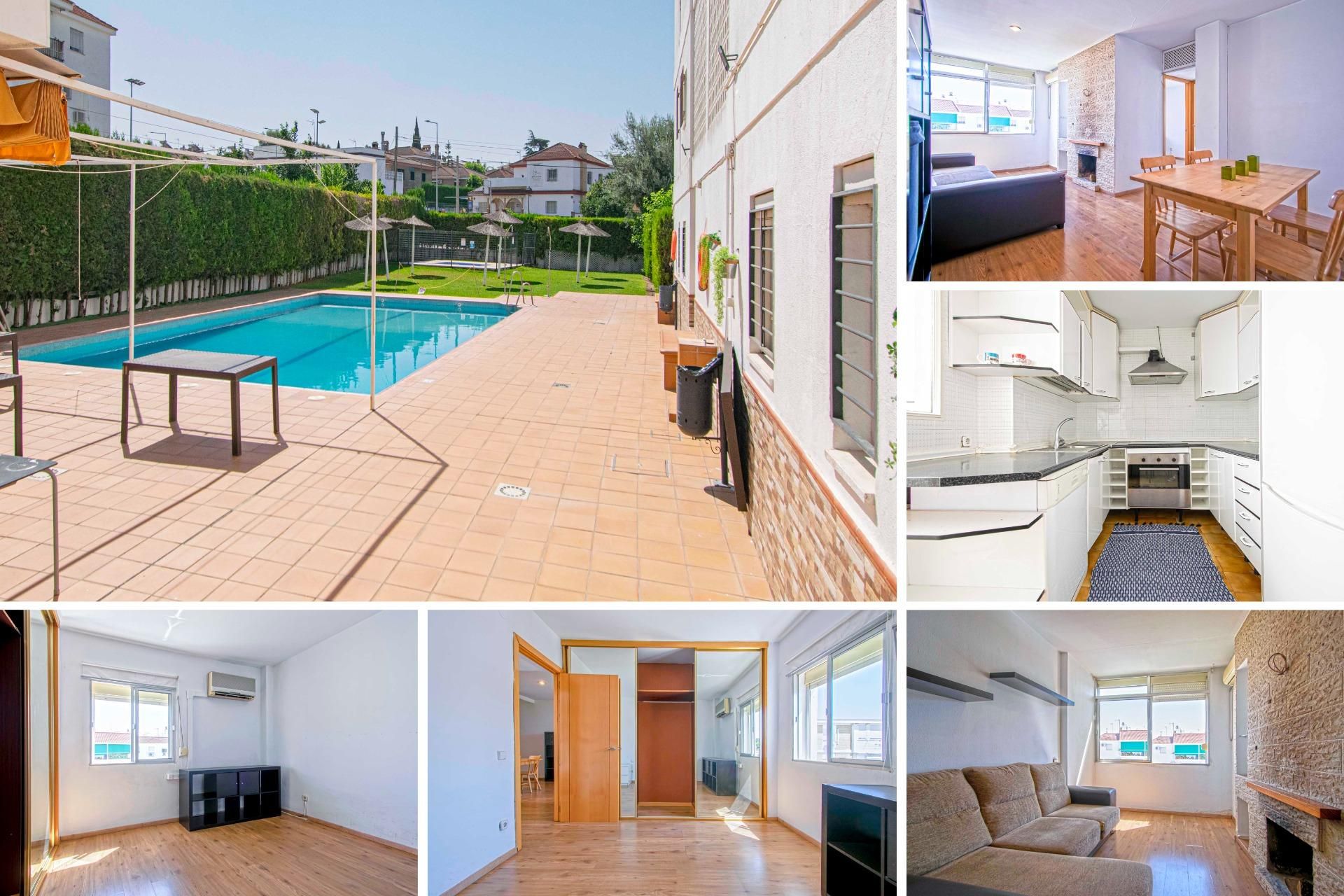 Vista exterior de Pis en venda en Gines amb Aire condicionat, Parquet i Piscina comunitària