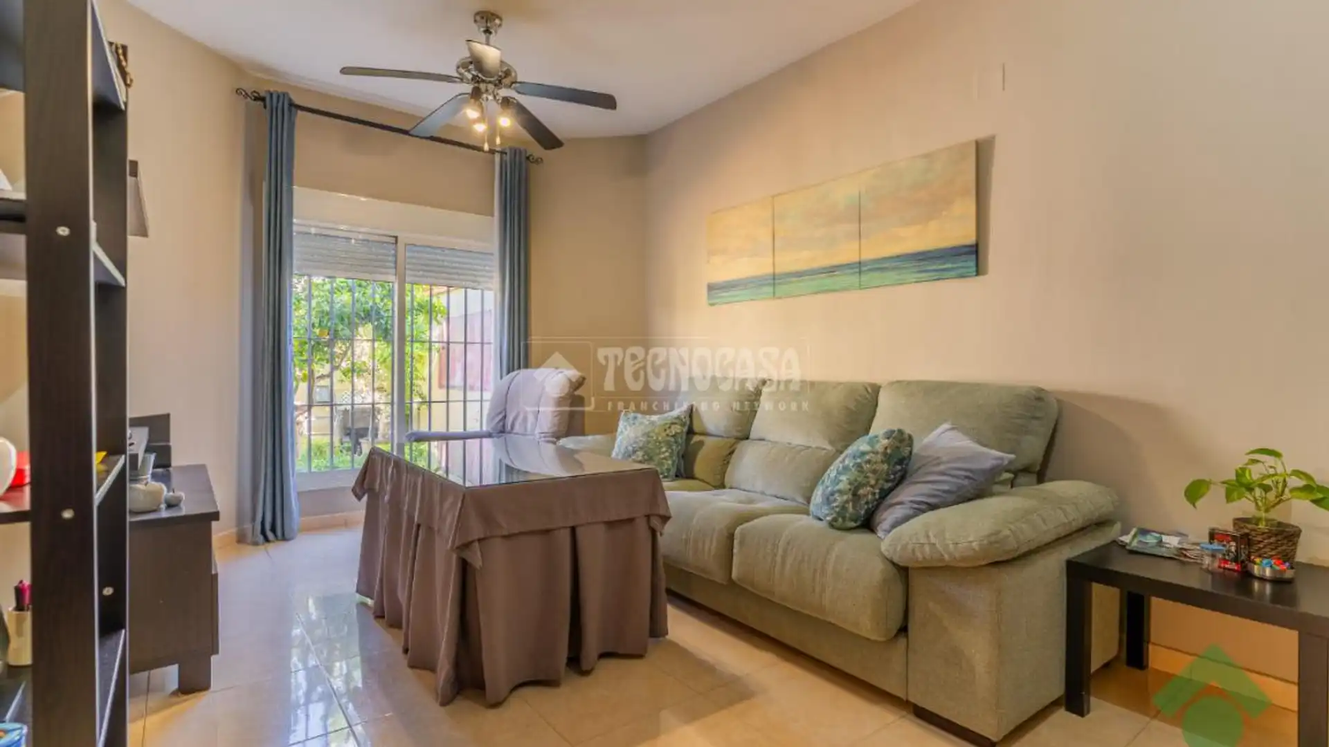 Sala de estar de Casa adosada en venta en Jerez de la Frontera