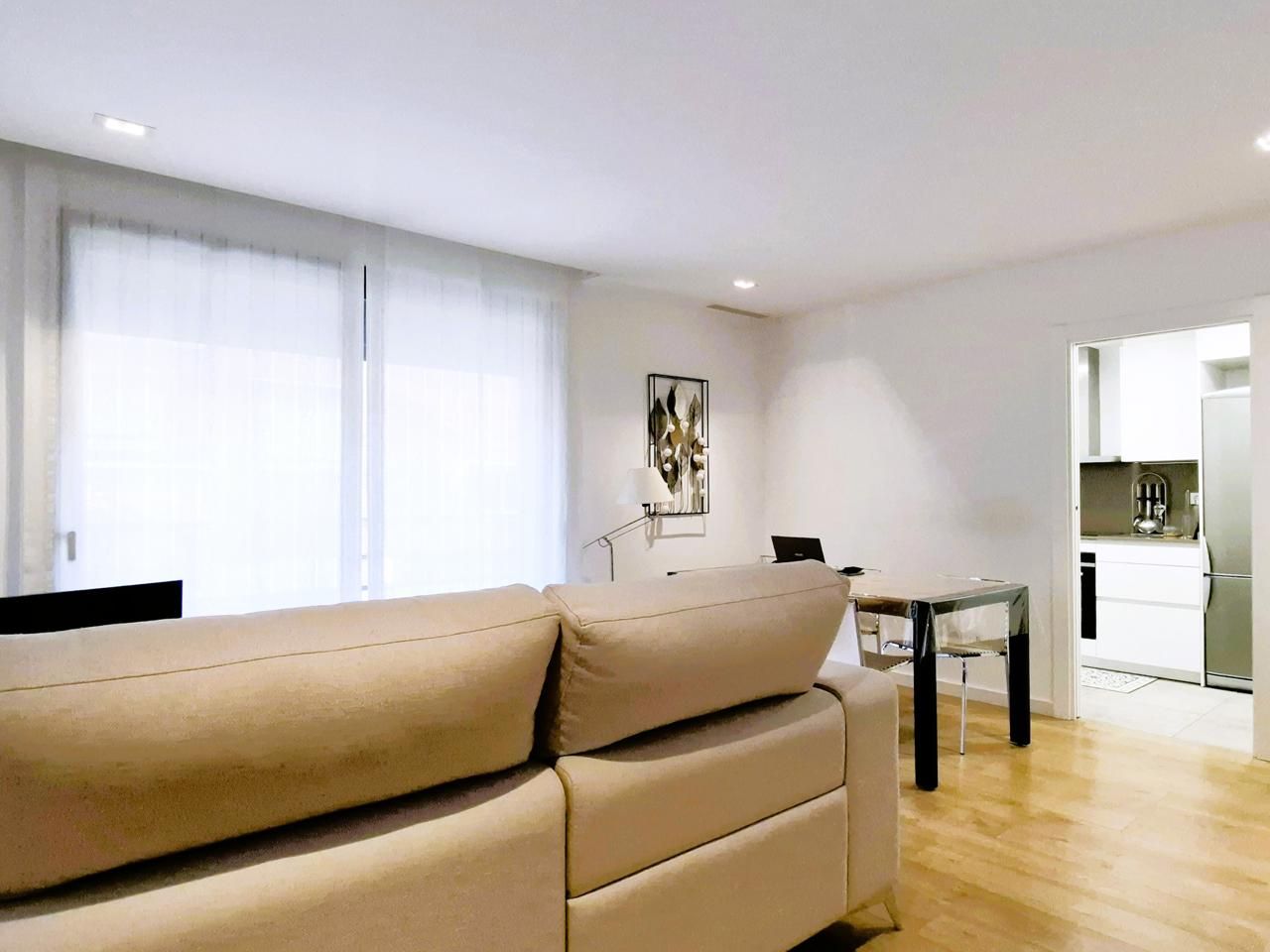 Sala d'estar de Pis en venda en Terrassa amb Aire condicionat, Terrassa i Moblat
