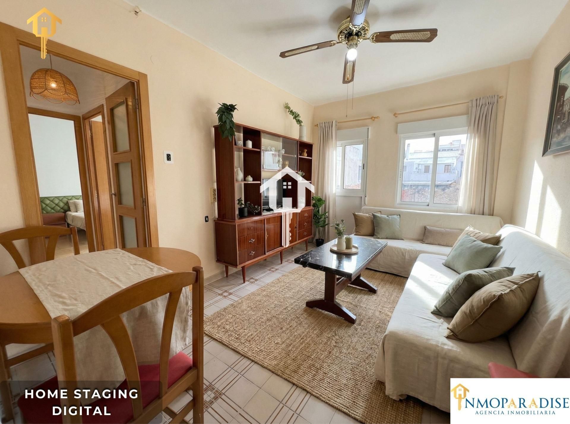 Sala d'estar de Pis en venda en Alicante / Alacant amb Aire condicionat i Moblat