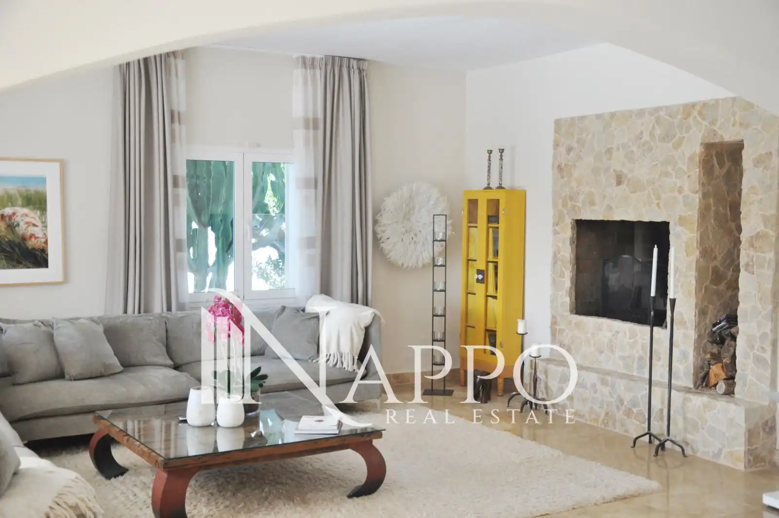 Sala d'estar de Casa o xalet en venda en Calvià amb Aire condicionat, Calefacció i Terrassa