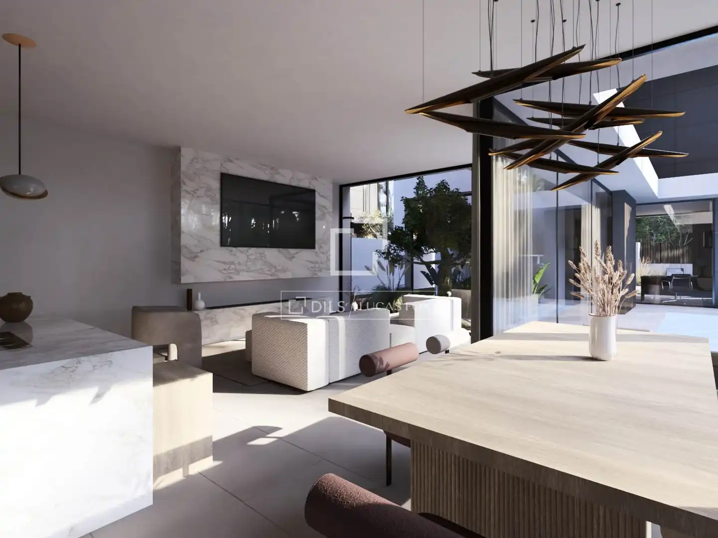 Sala de estar de Casa o chalet en venta en Majadahonda con Aire acondicionado, Jardín privado y Piscina