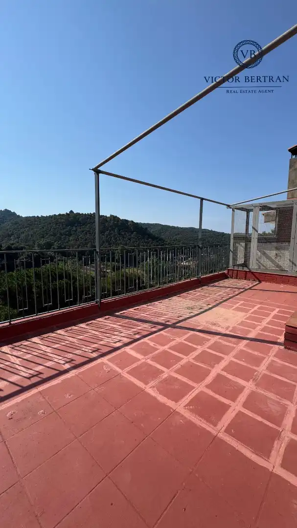Terraza de Casa adosada en venta en Sant Cebrià de Vallalta con Aire acondicionado, Calefacción y Jardín privado