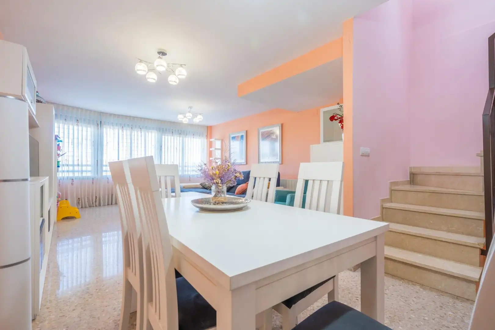 Dining room of Flat for sale in La Pobla de Vallbona  with Air Conditioner, Heating and Terrace