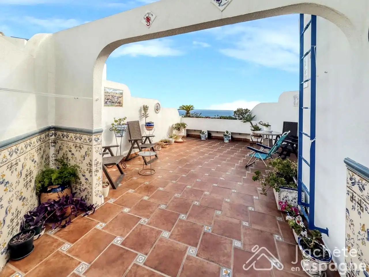 Terraza de Dúplex en venta en Peñíscola / Peníscola con Aire acondicionado, Terraza y Trastero