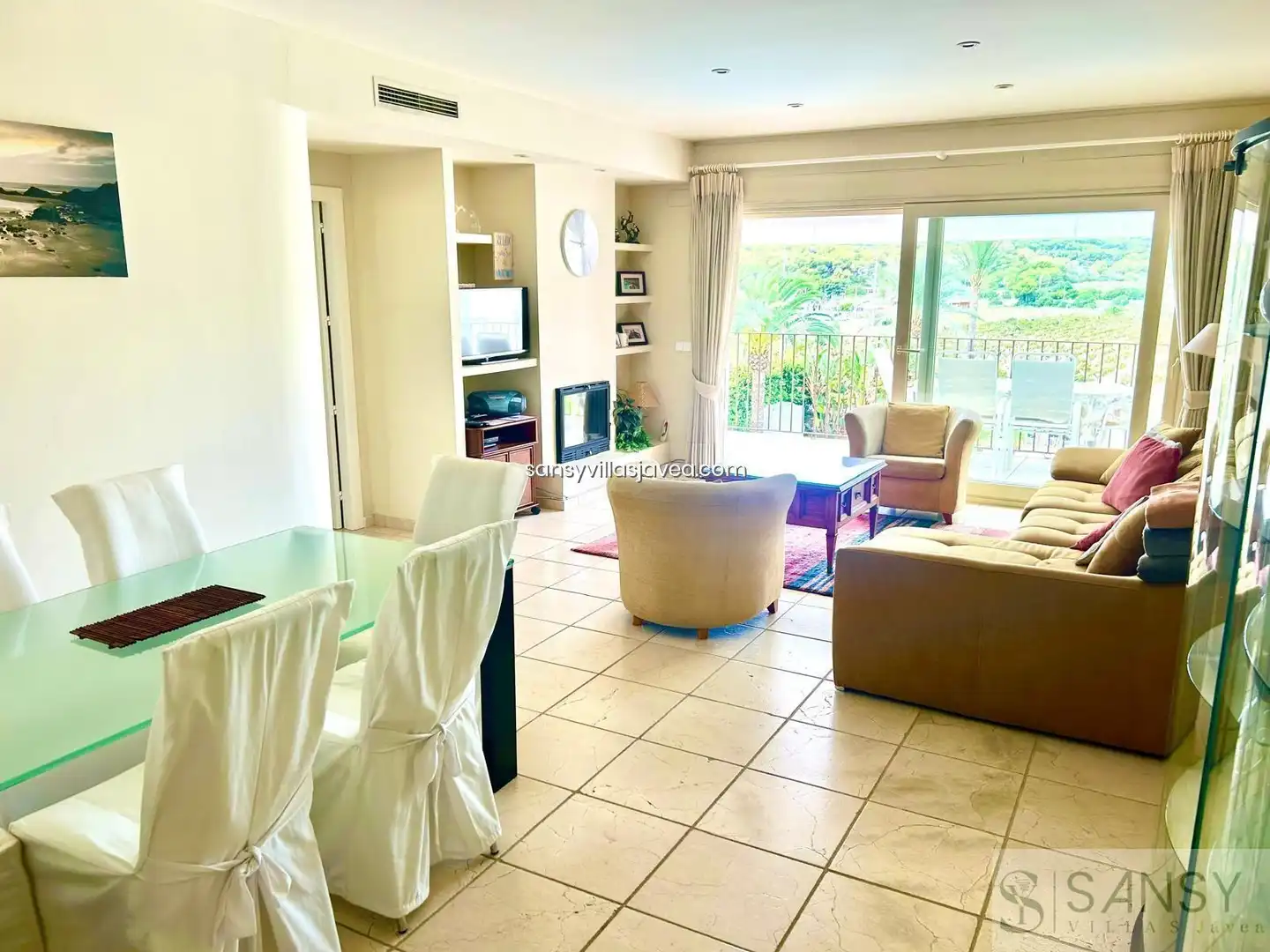 Sala de estar de Ático en venta en Moraira con Aire acondicionado y Trastero
