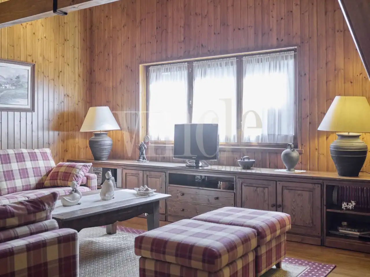 Sala d'estar de Casa o xalet en venda en Fontanals de Cerdanya amb Calefacció, Jardí privat i Parquet