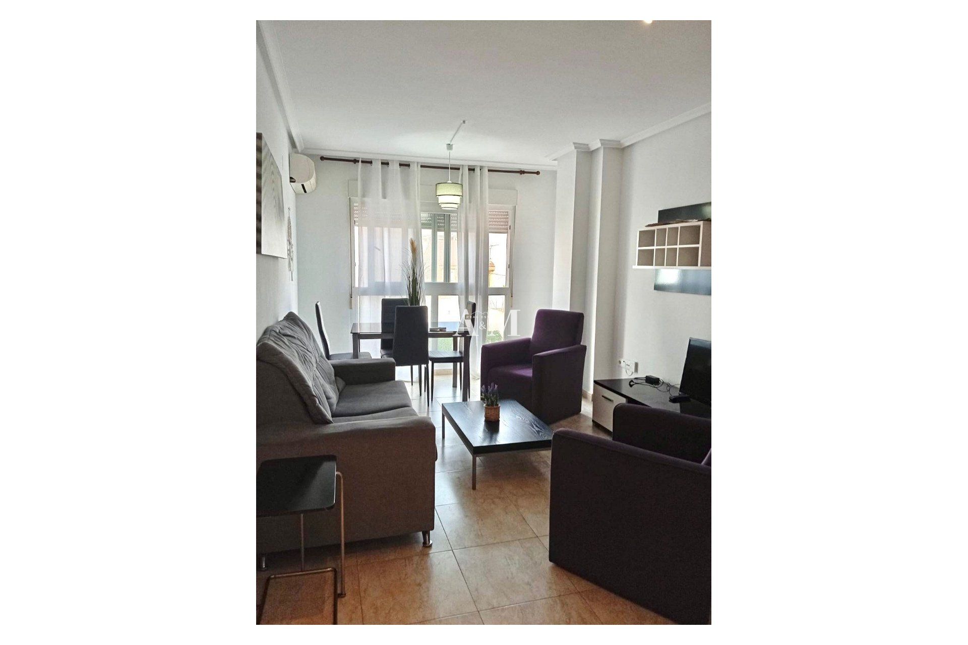 Living room of Flat to rent in Torrevieja  with Air Conditioner, Heating and Furnished