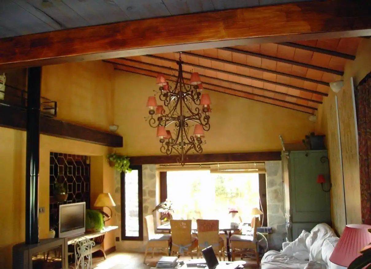 Comedor de Casa o chalet en venta en Calera de León con Jardín privado, Terraza y Amueblado