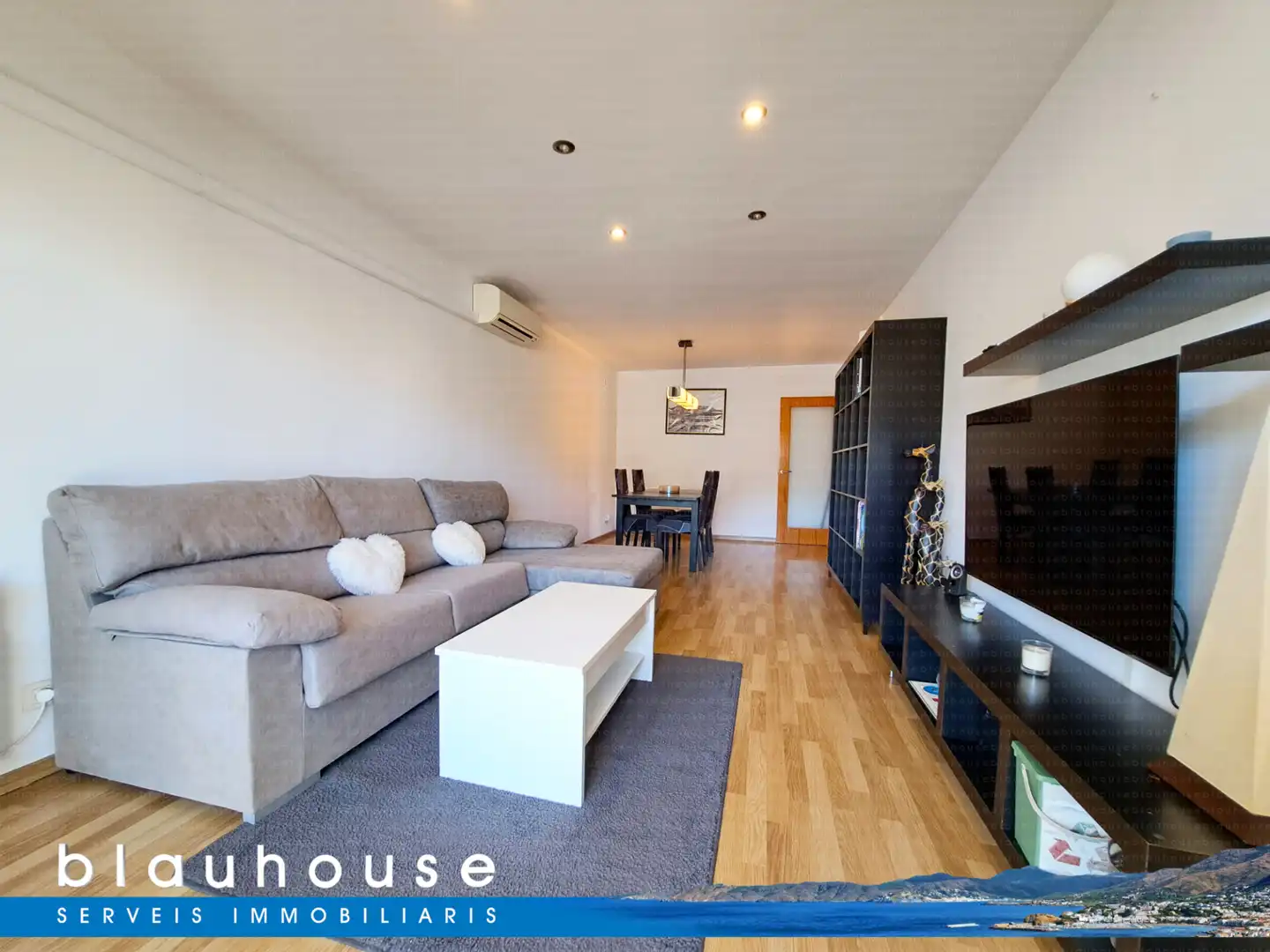 Sala d'estar de Apartament en venda en Llançà amb Aire condicionat, Parquet i Terrassa