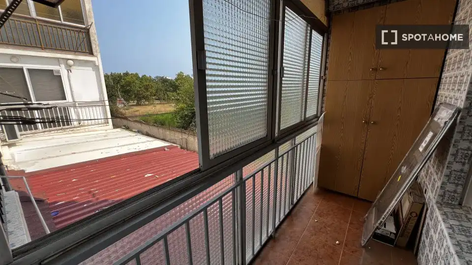 Balcony of Flat for rent in Valencia  with Air Conditioner, Heating and Furnished
