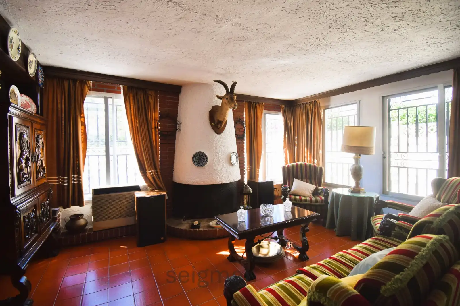 Living room of Houses for sale in Villajoyosa / La Vila Joiosa  with Air Conditioner, Heating and Private garden