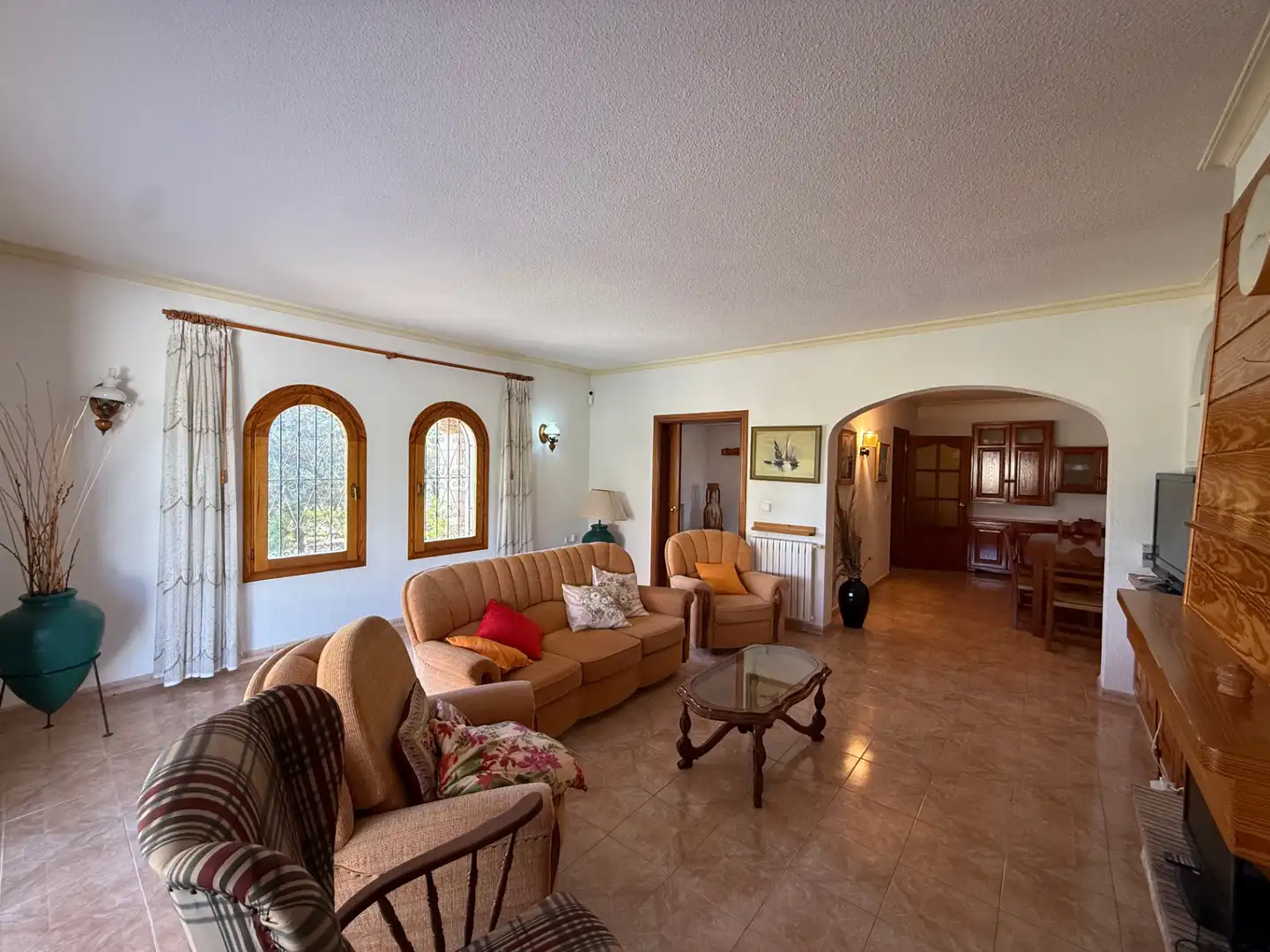 Living room of Houses for sale in Sant Josep de sa Talaia  with Air Conditioner, Heating and Terrace
