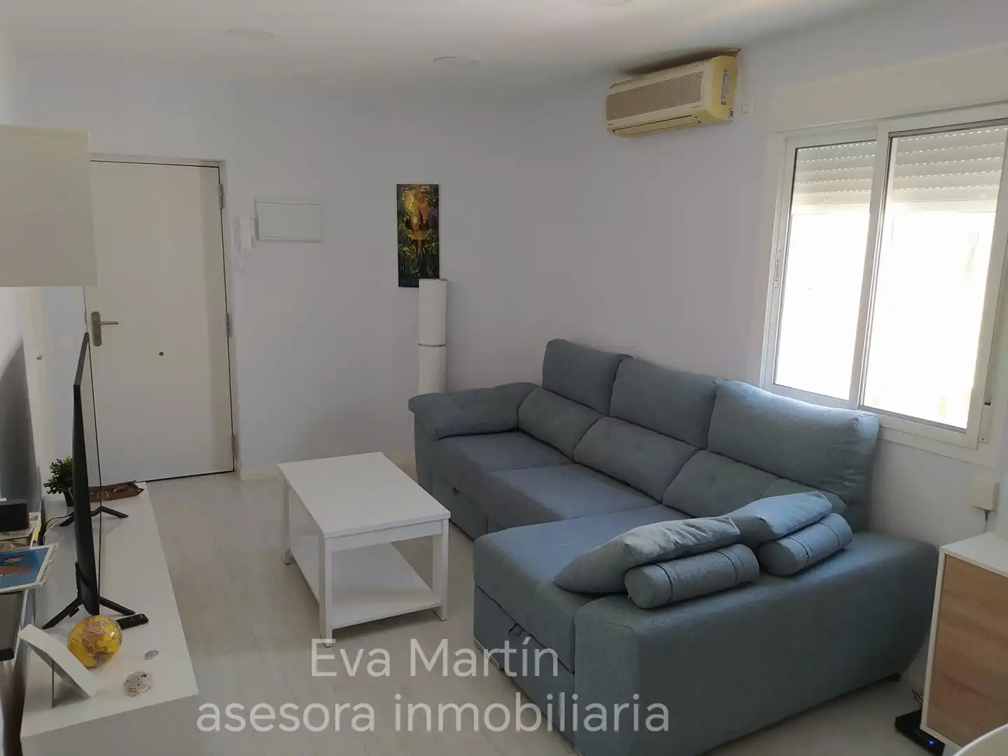 Wohnzimmer von Wohnung zur Miete in Sevilla mit Klimaanlage, Heizung und Parkett