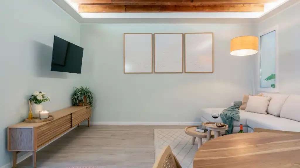 Sala de estar de Apartamento de alquiler en  Palma de Mallorca con Aire acondicionado, Terraza y Amueblado