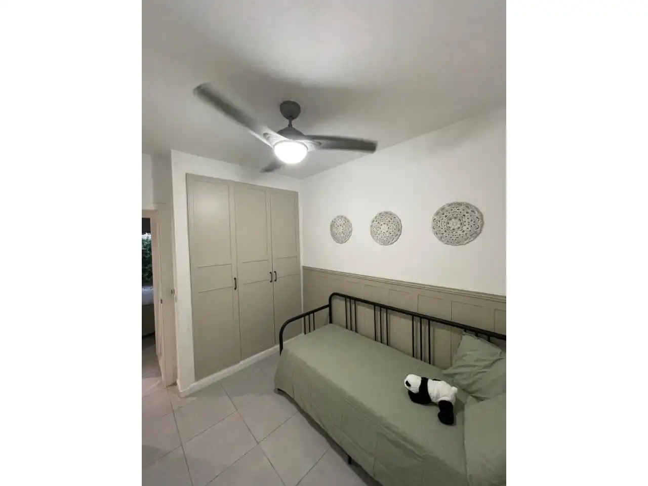Schlafzimmer von Wohnung zur Miete in Castelldefels mit Klimaanlage, Privatgarten und Terrasse