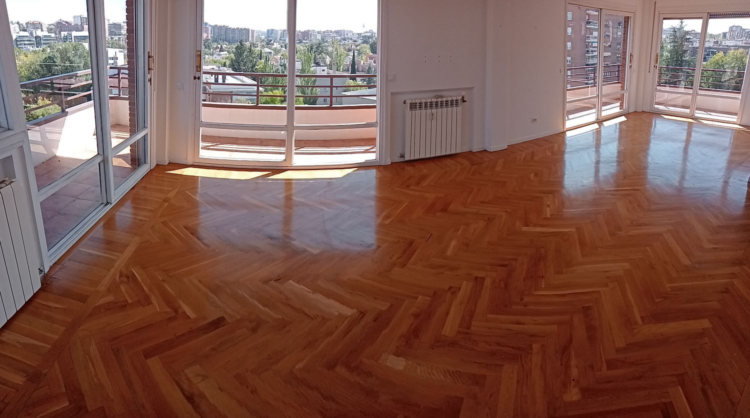 Sala d'estar de Pis de lloguer en  Madrid Capital amb Aire condicionat, Calefacció i Terrassa
