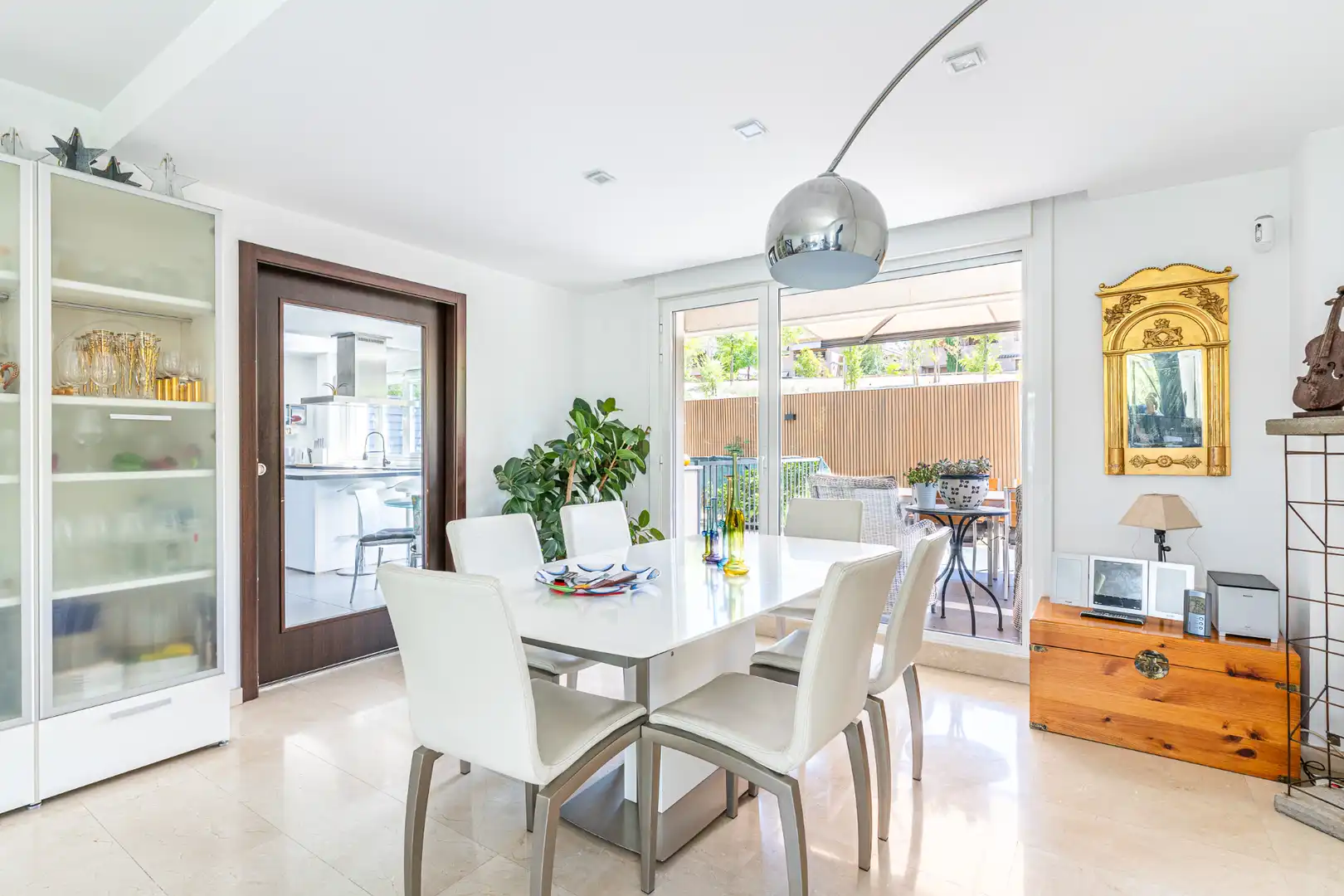 Dining room of Detached homes for sale in Las Rozas de Madrid  with Air Conditioner, Heating and Private garden