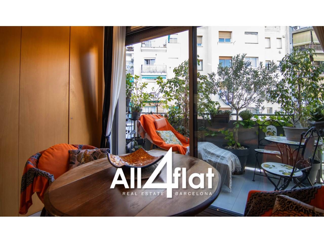 Balcony of Flat for sale in  Barcelona Capital  with Air Conditioner, Terrace and Storage room