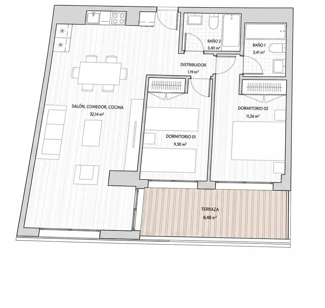 Piso de alquiler en Rivas-Vaciamadrid con Calefacción, Jardín privado y Trastero