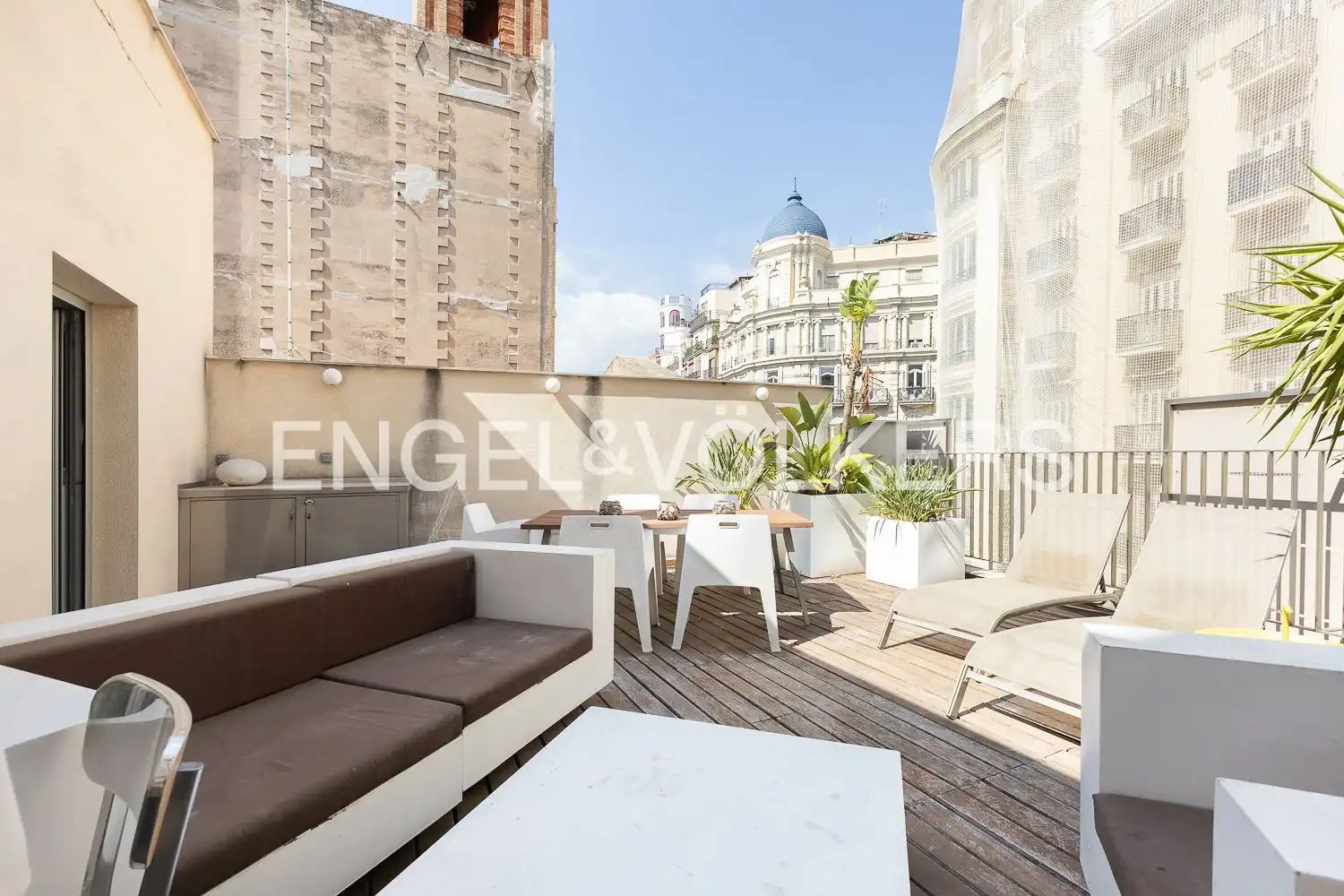 Terrassa de Àtic de lloguer en Valencia amb Aire condicionat, Calefacció i Parquet