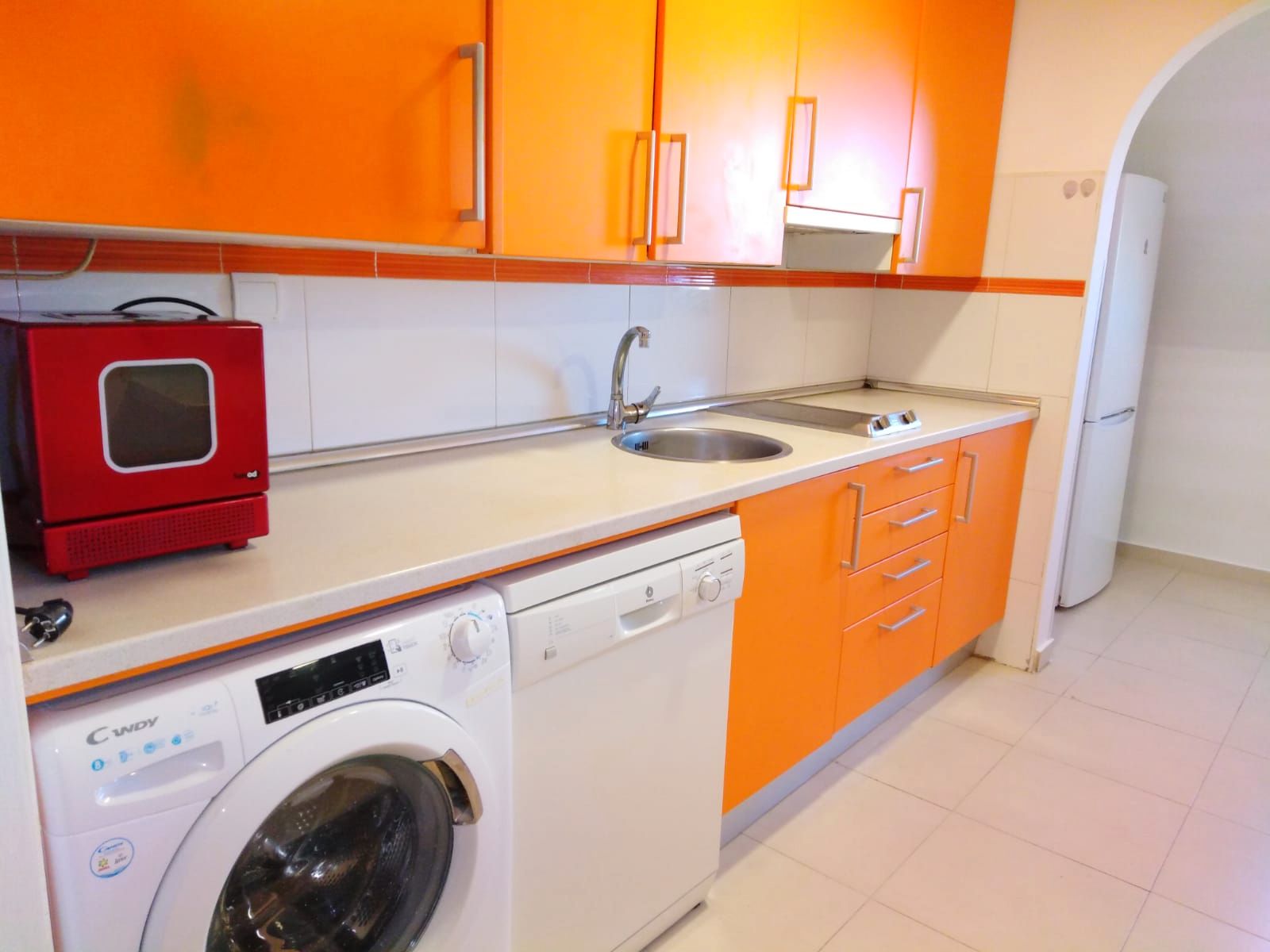 Kitchen of Apartment to rent in Alcalá de Henares  with Air Conditioner, Furnished and Washing machine