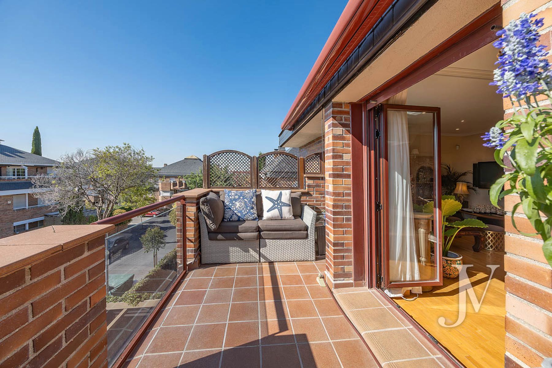 Balcony of Attic for sale in Las Rozas de Madrid  with Air Conditioner, Heating and Storage room