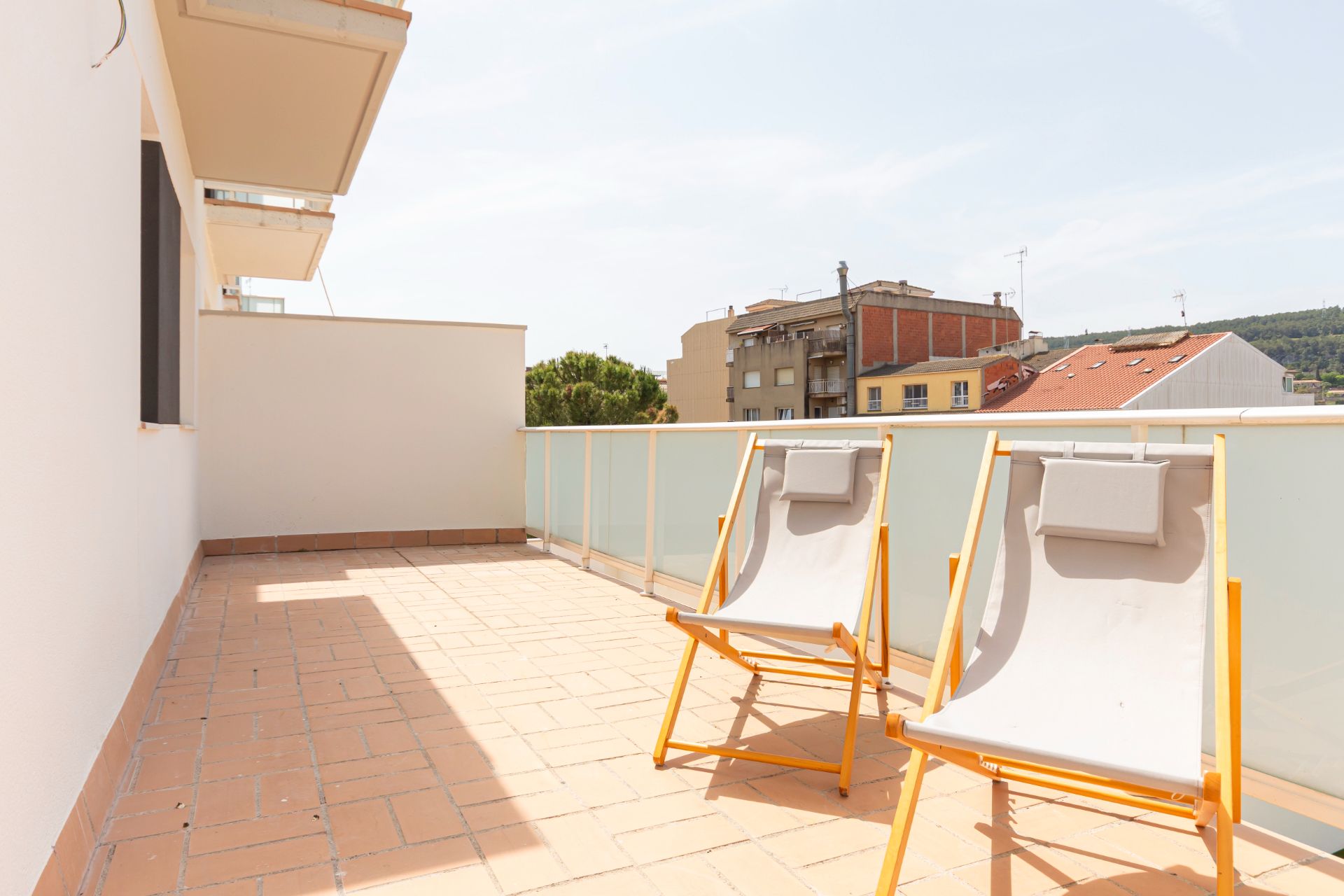 Terrace of Flat for sale in Sant Martí Sarroca  with Parquet flooring, Terrace and Oven