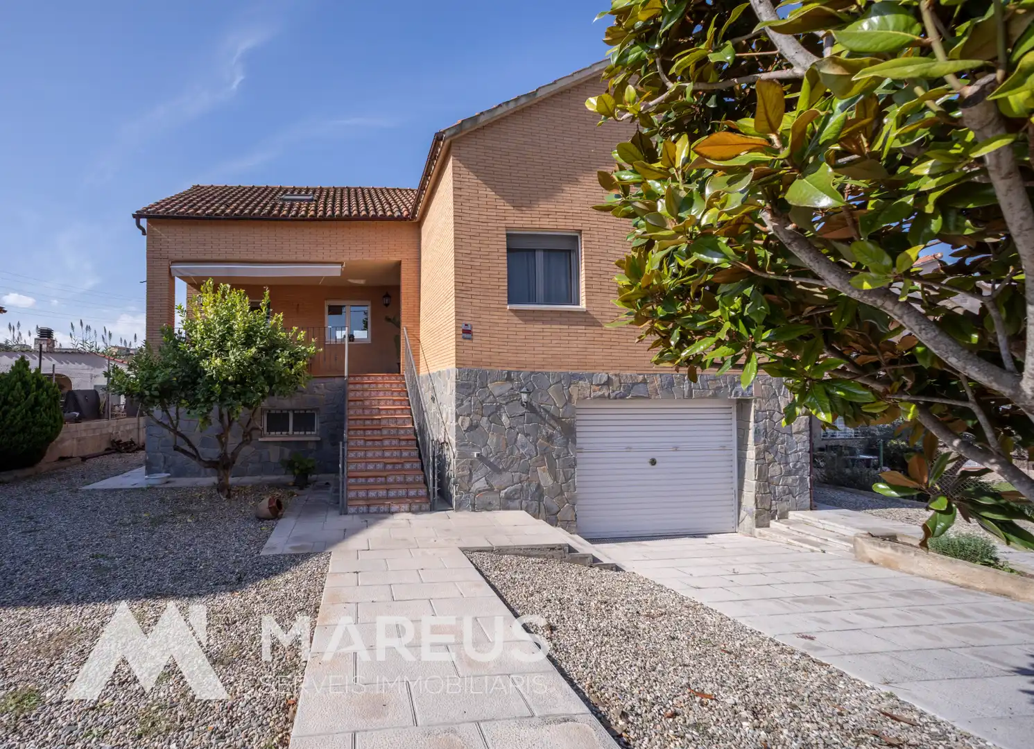 Exterior view of Houses for sale in Sant Esteve Sesrovires  with Heating, Private garden and Terrace