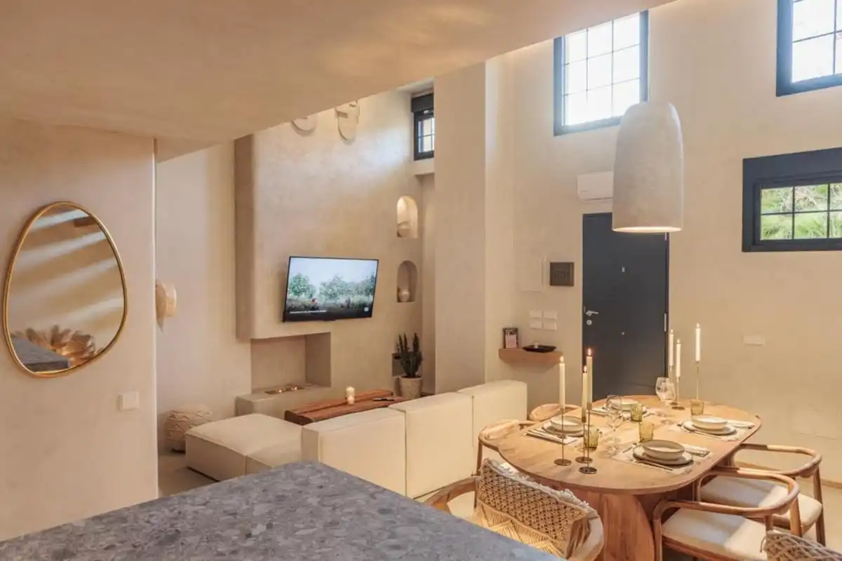 Sala d'estar de Loft en venda en Estepona amb Aire condicionat, Moblat i Internet