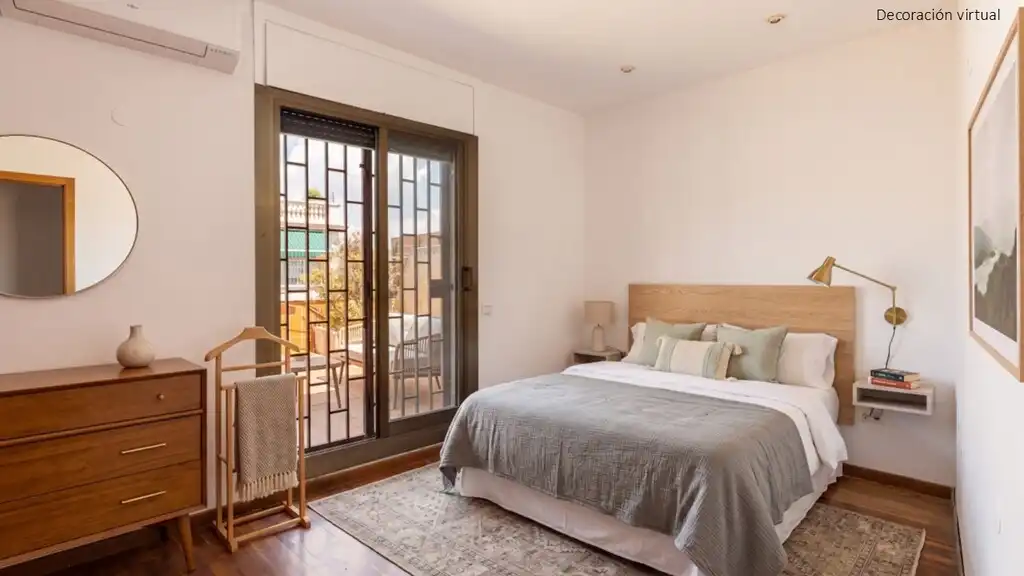 Bedroom of Apartments for sale in Barcelona  with Air Conditioner, Heating and Parquet flooring