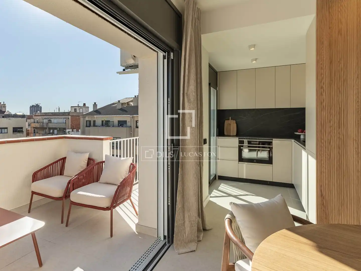 Balcony of Flat for sale in Barcelona  with Air Conditioner, Heating and Parquet flooring