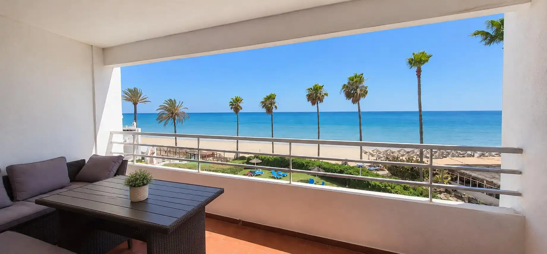 Terraza de Apartamento de alquiler en Mijas con Jardín privado, Terraza y Trastero