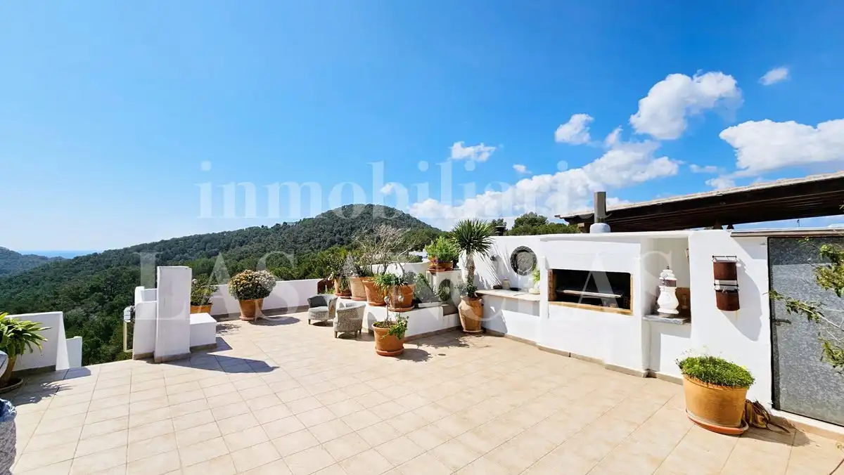 Terrace of Attic for sale in Santa Eulària des Riu  with Air Conditioner and Community pool