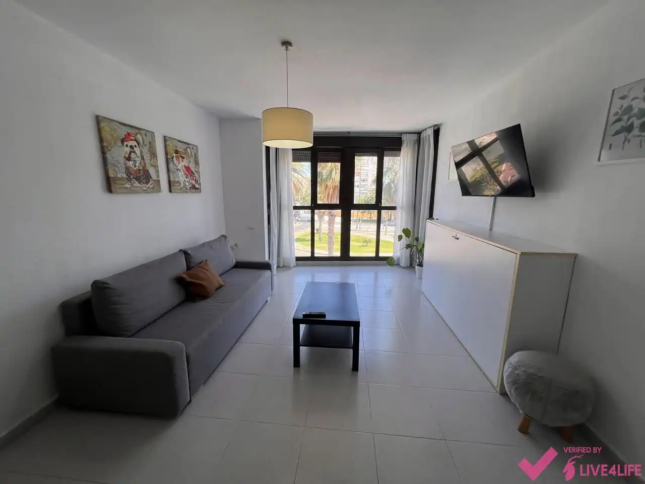 Sala de estar de Piso de alquiler en Valencia con Aire acondicionado y Amueblado