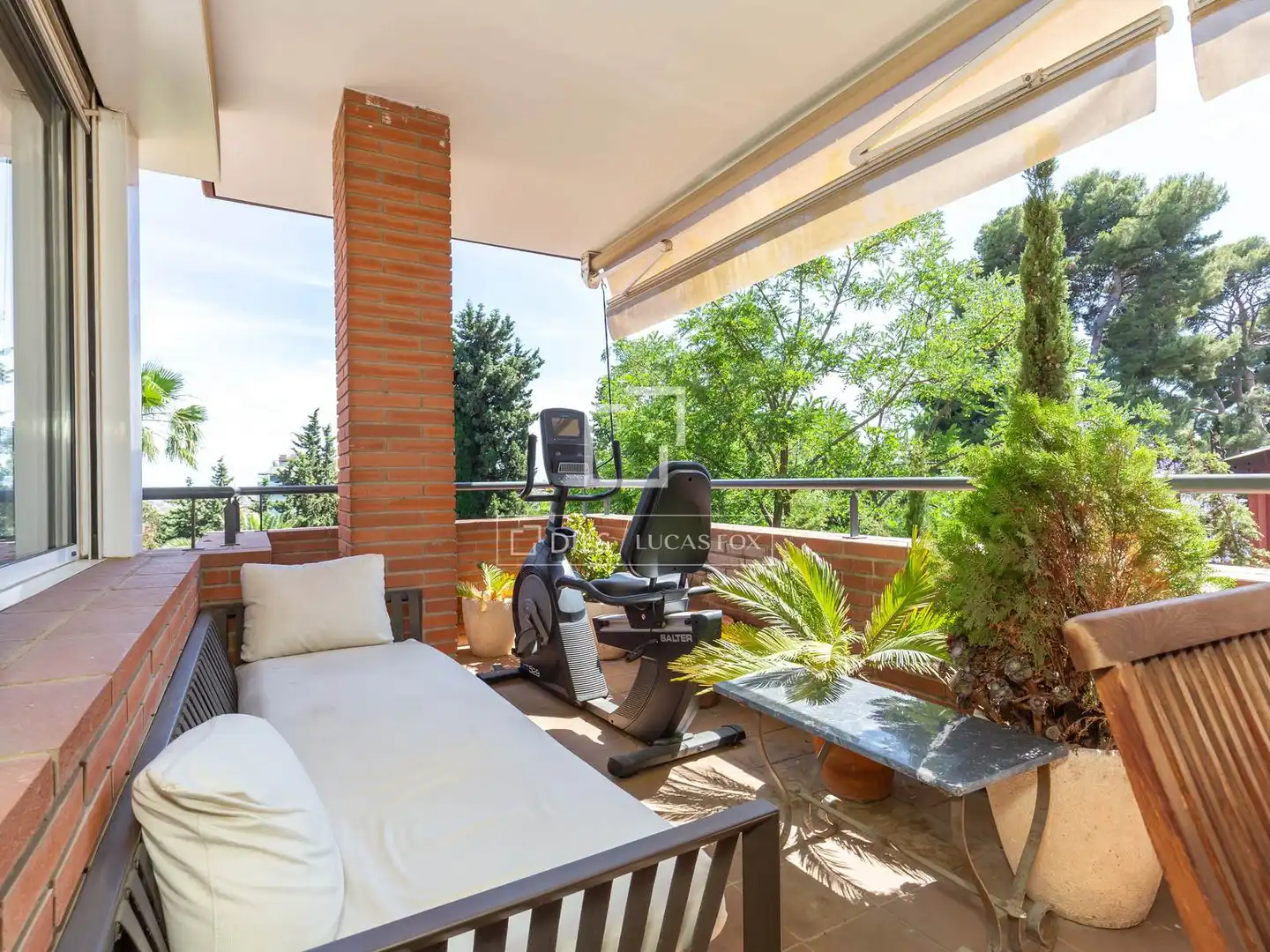 Terrace of Flat for sale in Esplugues de Llobregat  with Air Conditioner, Heating and Private garden