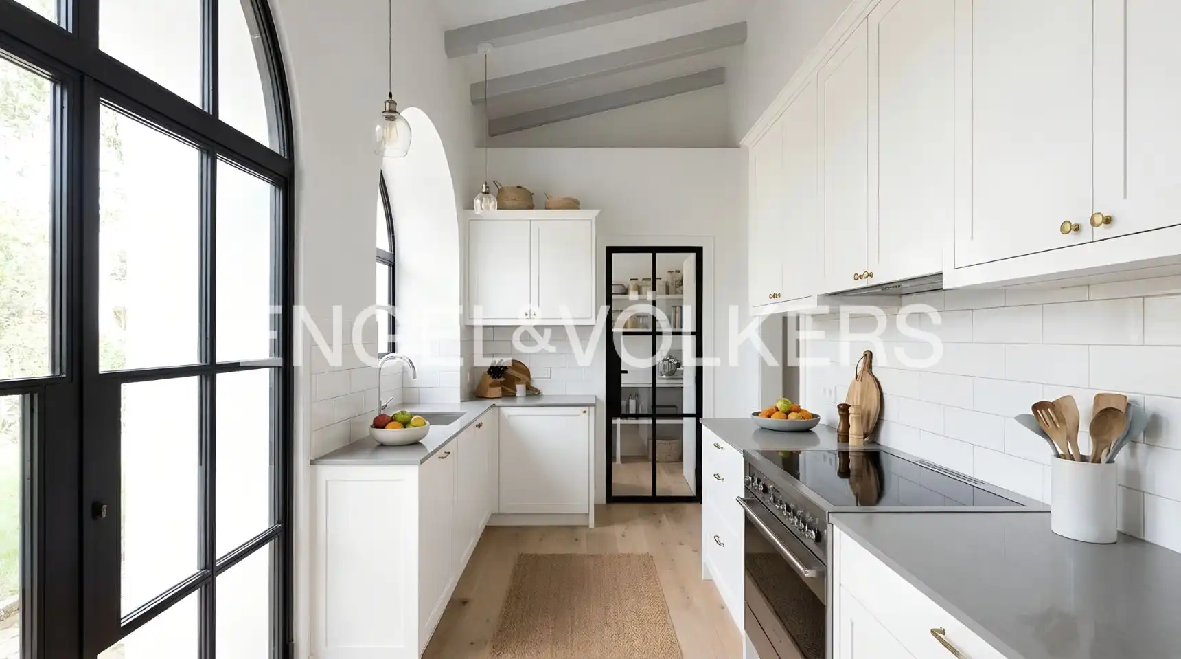 Cocina de Casa o chalet en venta en Sanlúcar la Mayor con Calefacción