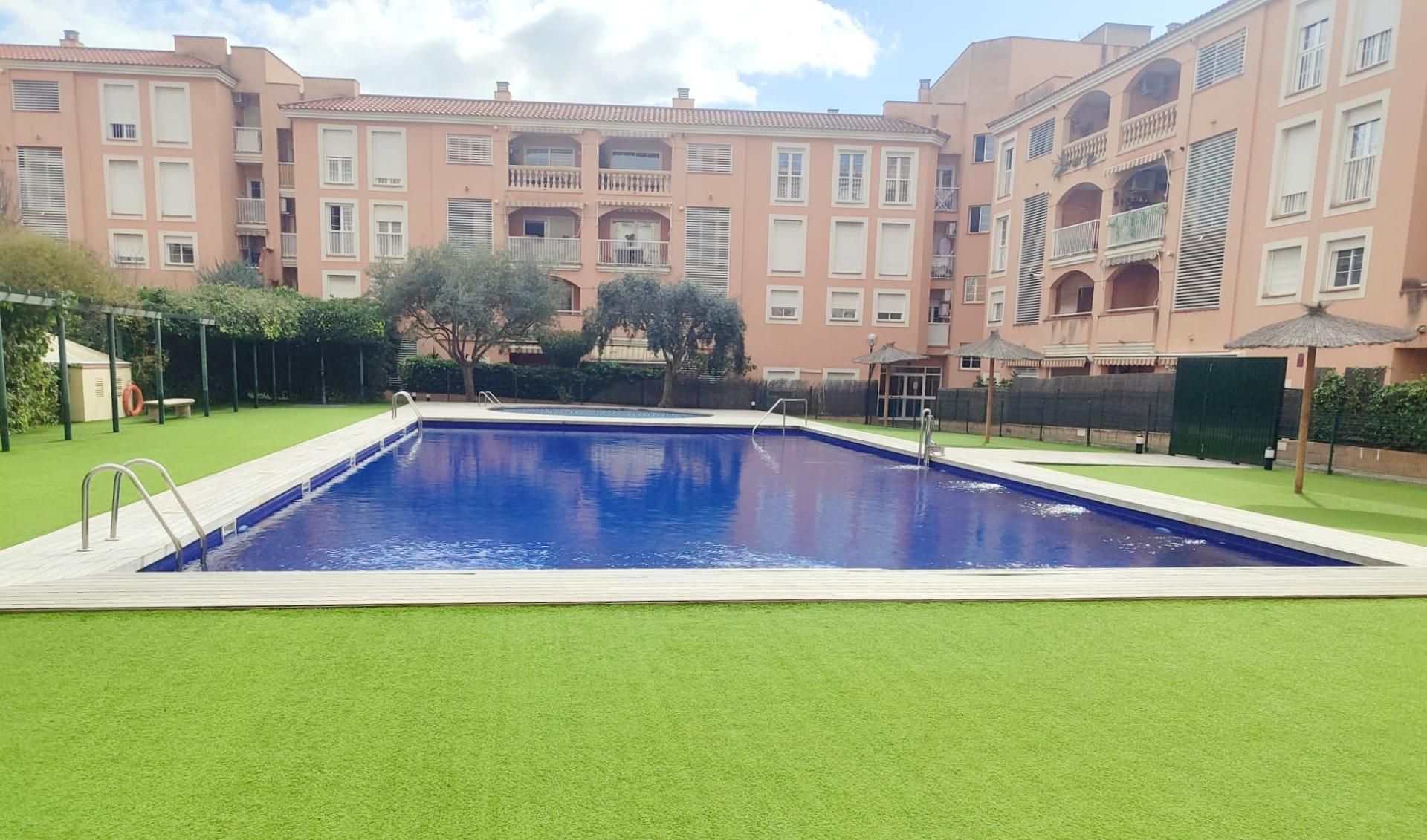 Swimming pool of Flat for sale in  Palma de Mallorca  with Air Conditioner, Private garden and Terrace