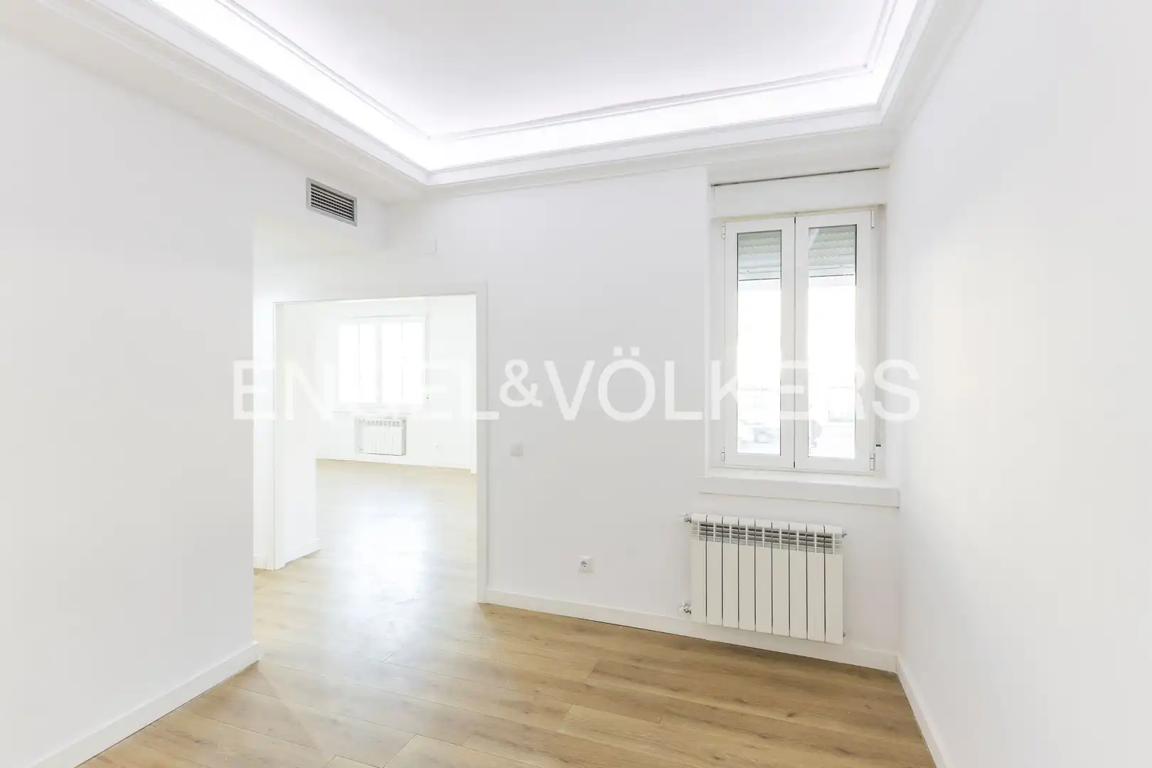 Wohnzimmer von Wohnung zur Miete in Madrid mit Klimaanlage, Heizung und Parkett