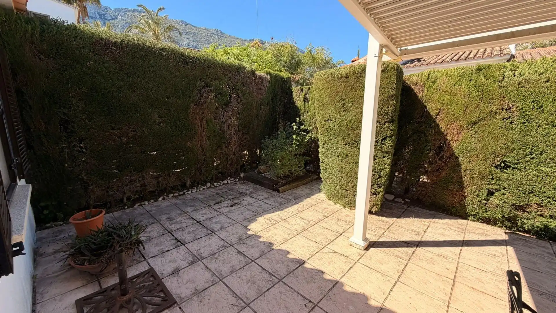 Terrasse von Haus oder Chalet zur Miete in Dénia mit Klimaanlage, Heizung und Privatgarten