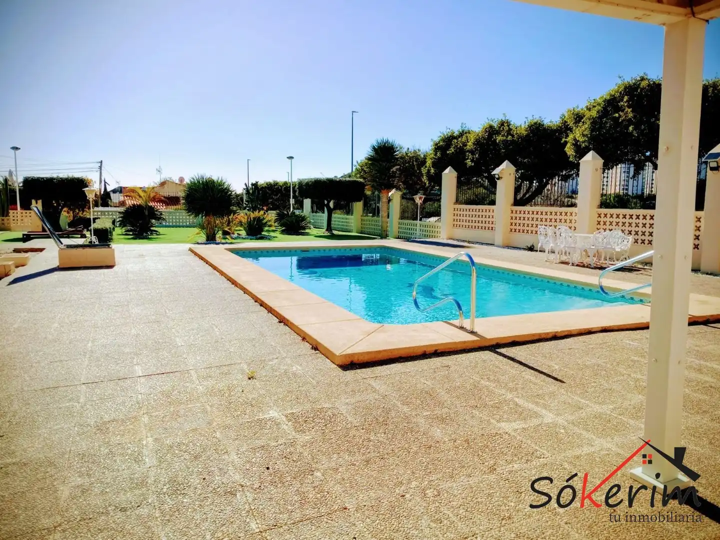 Swimming pool of Houses for sale in Villajoyosa / La Vila Joiosa  with Air Conditioner, Heating and Private garden