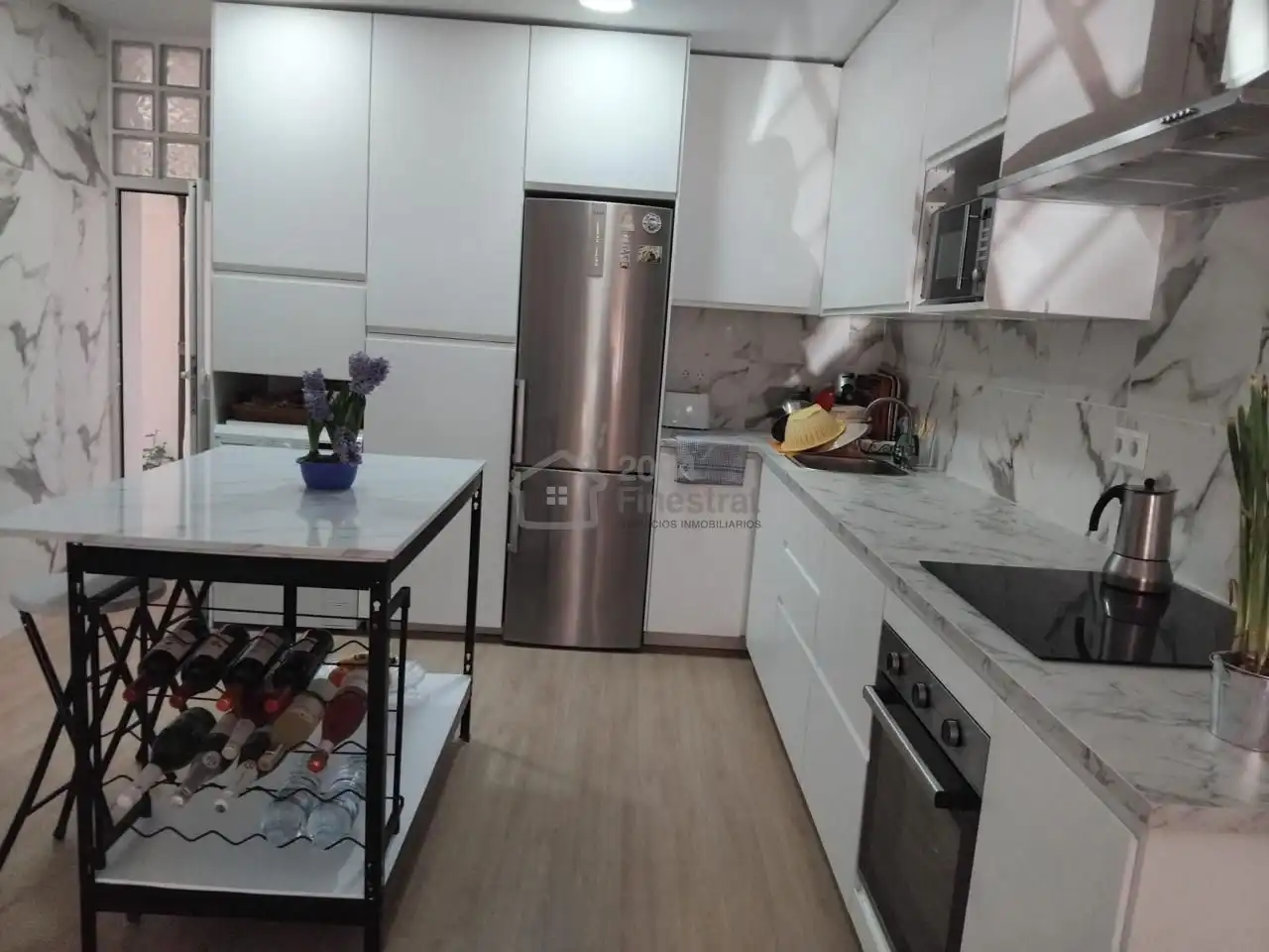 Kitchen of Flat for sale in Villajoyosa / La Vila Joiosa  with Air Conditioner and Furnished