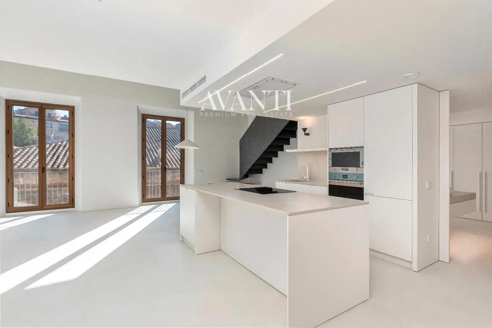Kitchen of Attic for sale in Girona  with Air Conditioner and Heating
