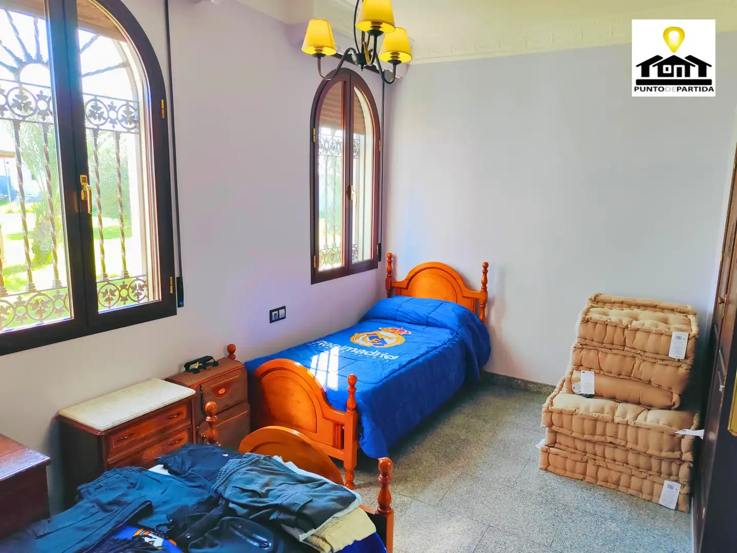 Schlafzimmer von Country house zum Verkauf in Utrera mit Klimaanlage, Heizung und Privatgarten