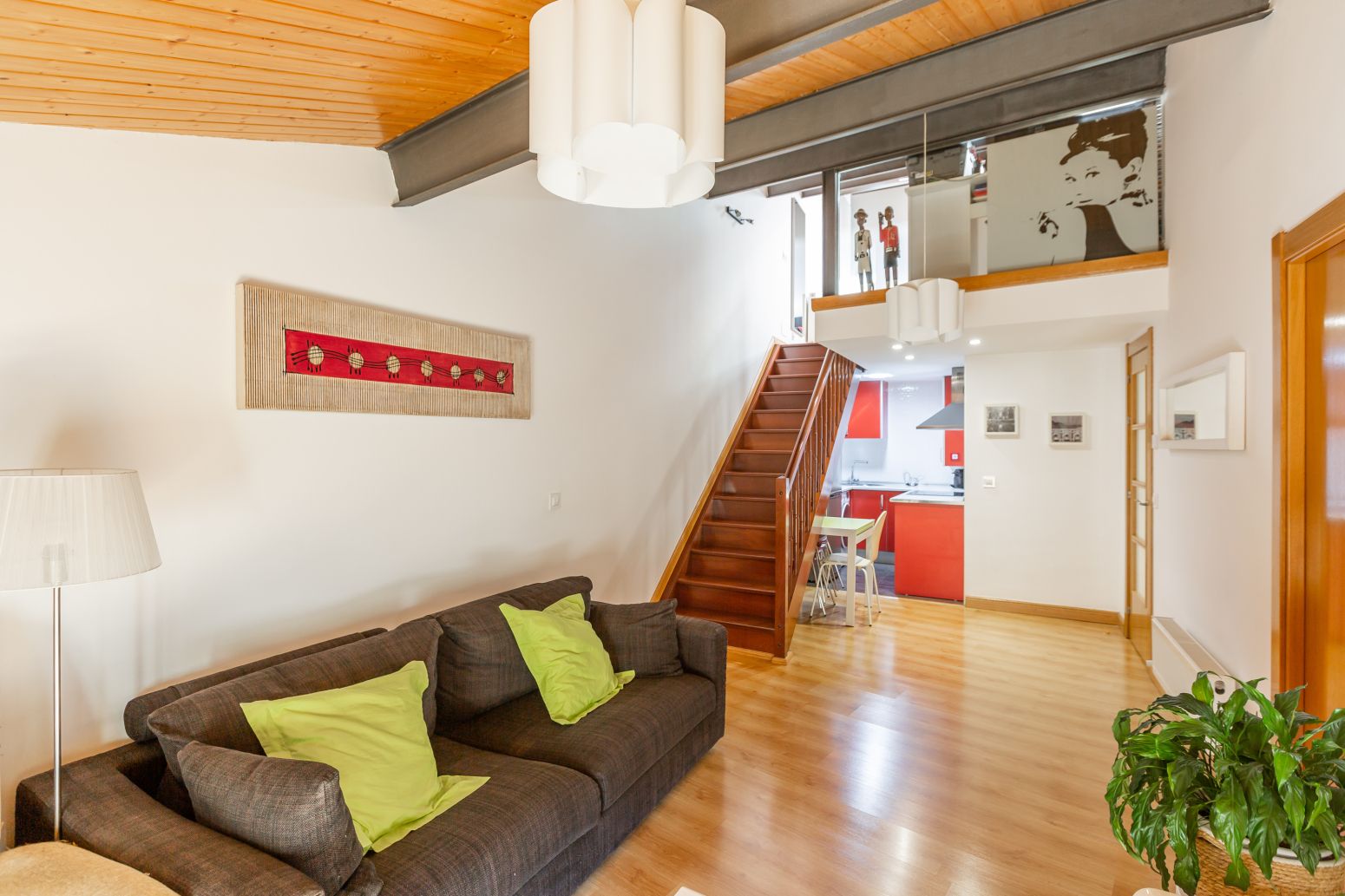 Living room of Flat for sale in  Pamplona / Iruña  with Heating, Furnished and Home automation